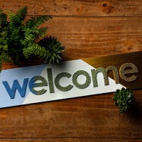 Modern Welcome Sign