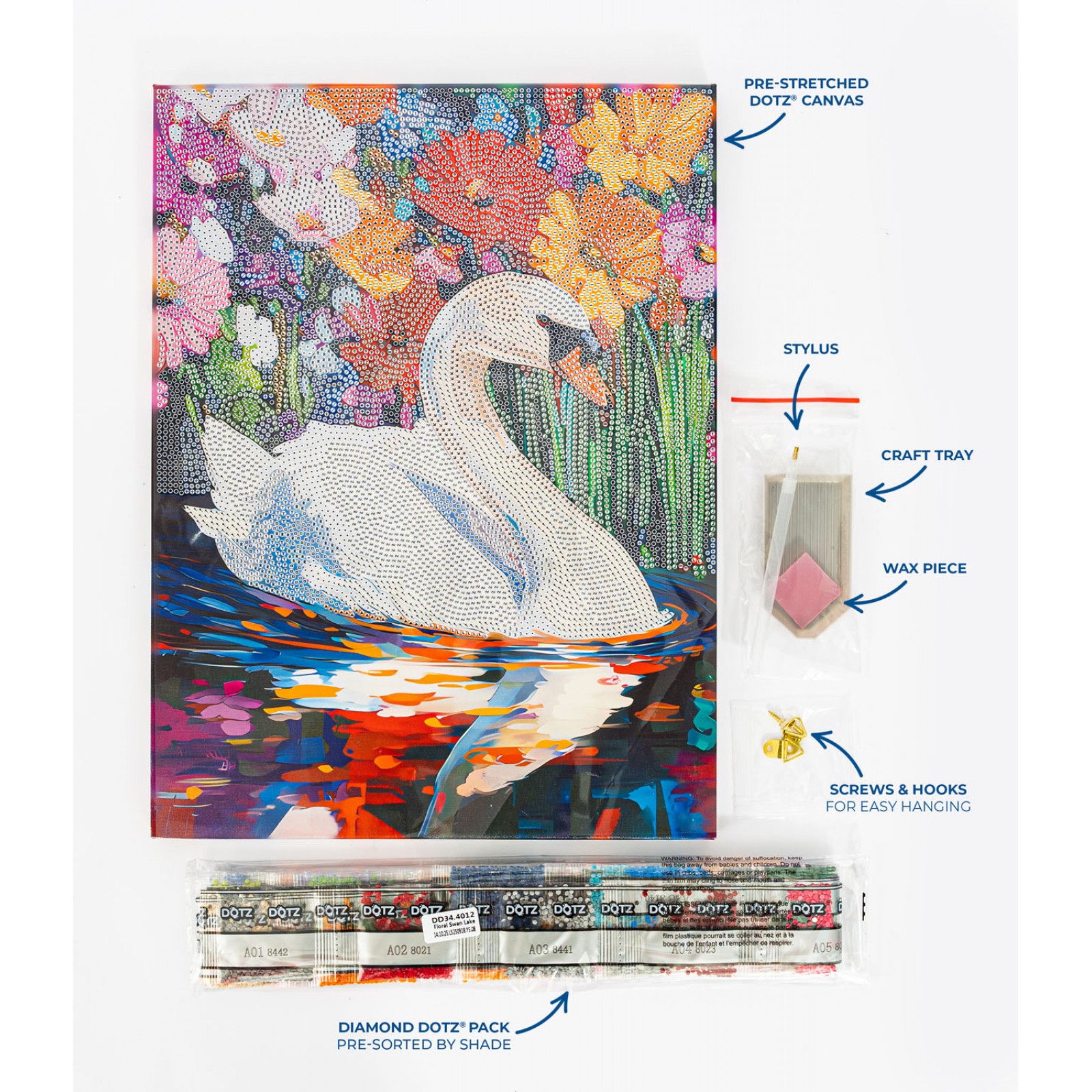 Floral Swan Lake