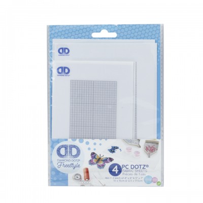 Fabric Pack - Grid With Adhesive - 5"x 7" & 4"x 6"