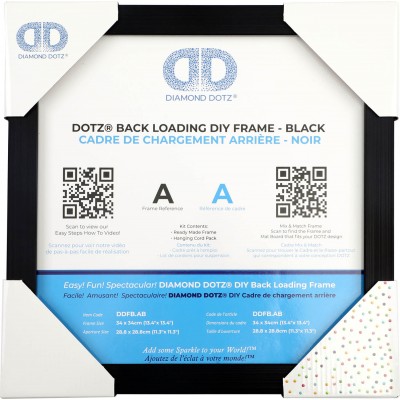 BACK LOADING FRAME A BLACK - 13.40 x 13.40 in