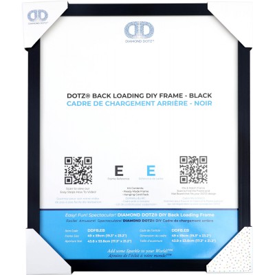 BACK LOADING FRAME E BLACK - 19.30 x 23.20 in