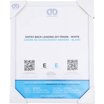 BACK LOADING FRAME E WHITE - 19.30 x 23.20 in