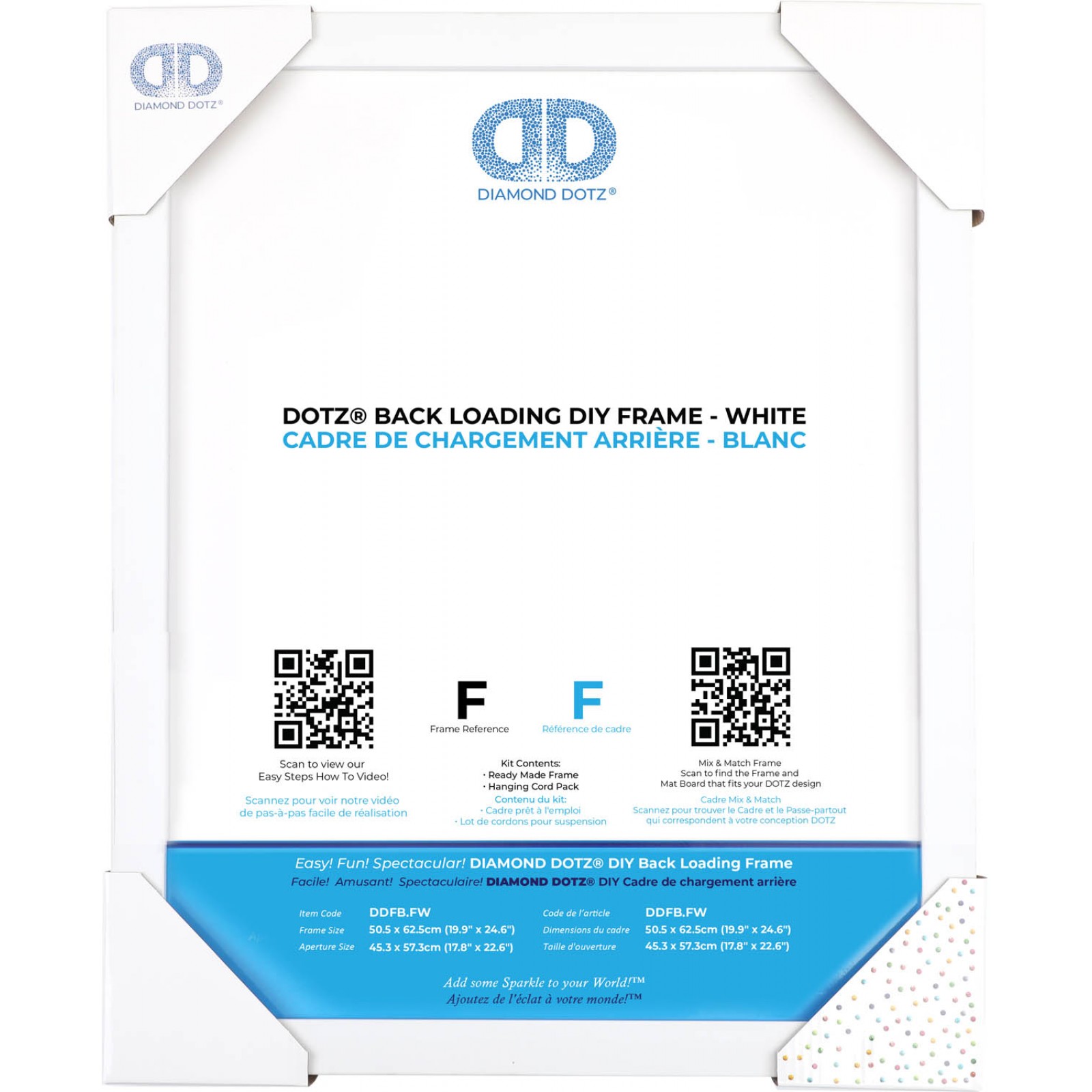 BACK LOADING FRAME F WHITE - 19.90 x 24.60 in