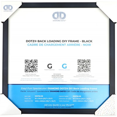 BACK LOADING FRAME G BLACK - 21.30 x 21.30 in