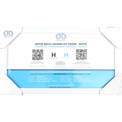 BACK LOADING FRAME H WHITE - 21.70 x 12.20 in