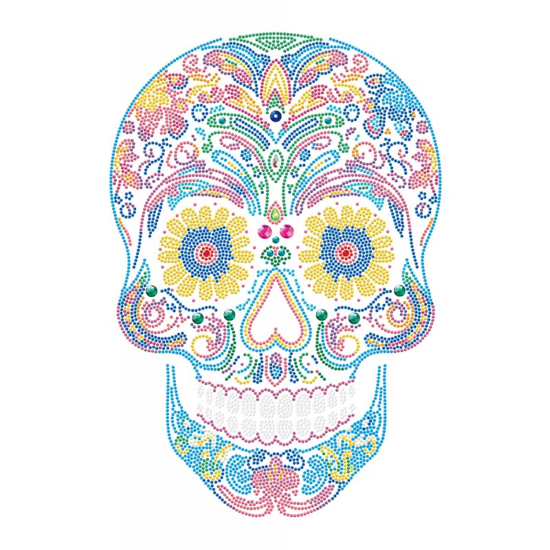 Neon Sugar Skull