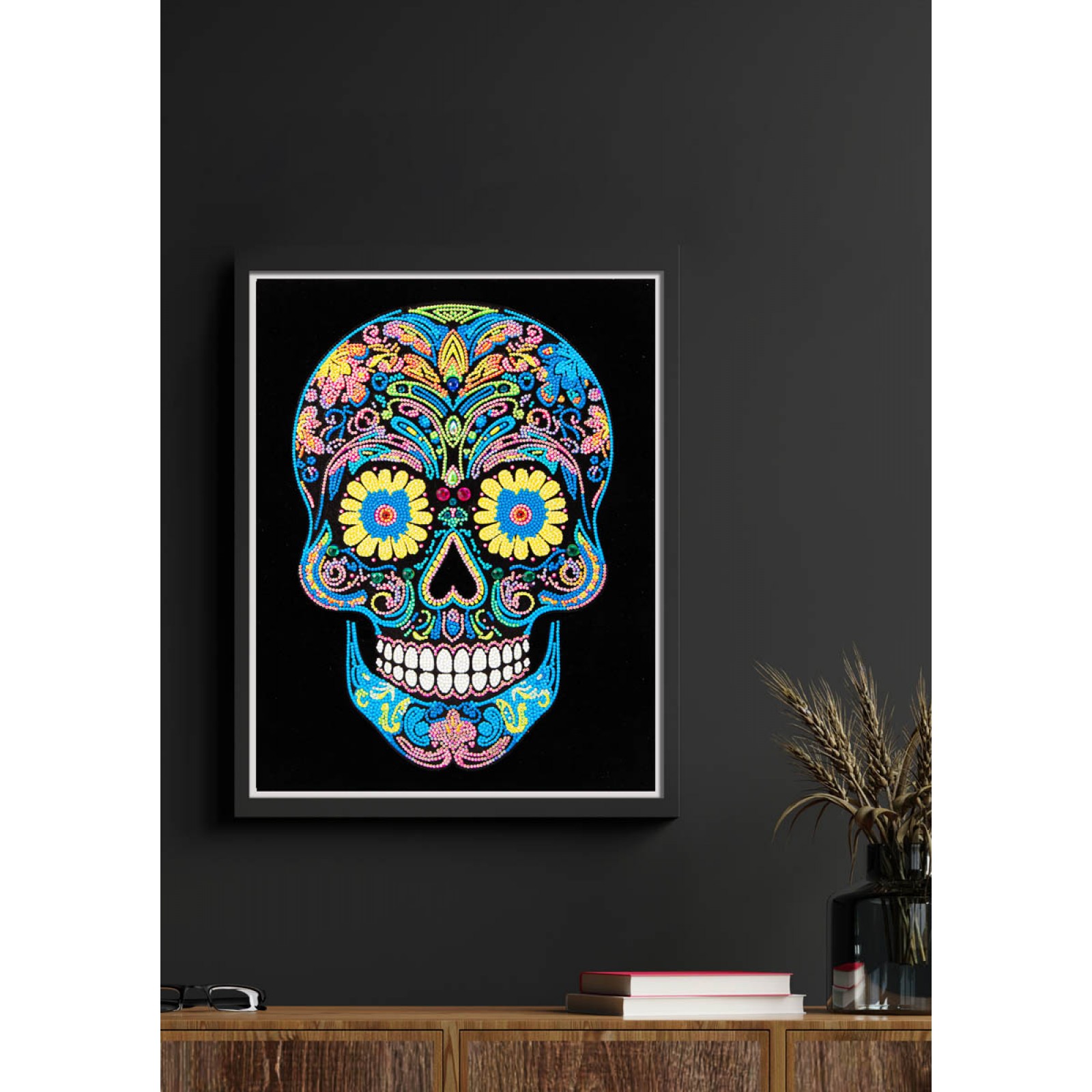 Neon Sugar Skull