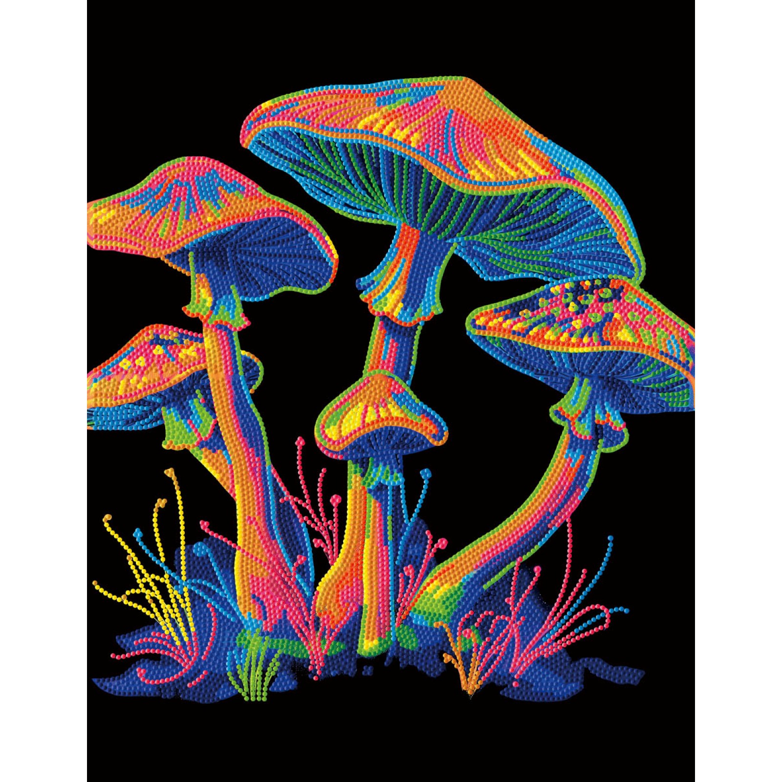Neon Mushrooms