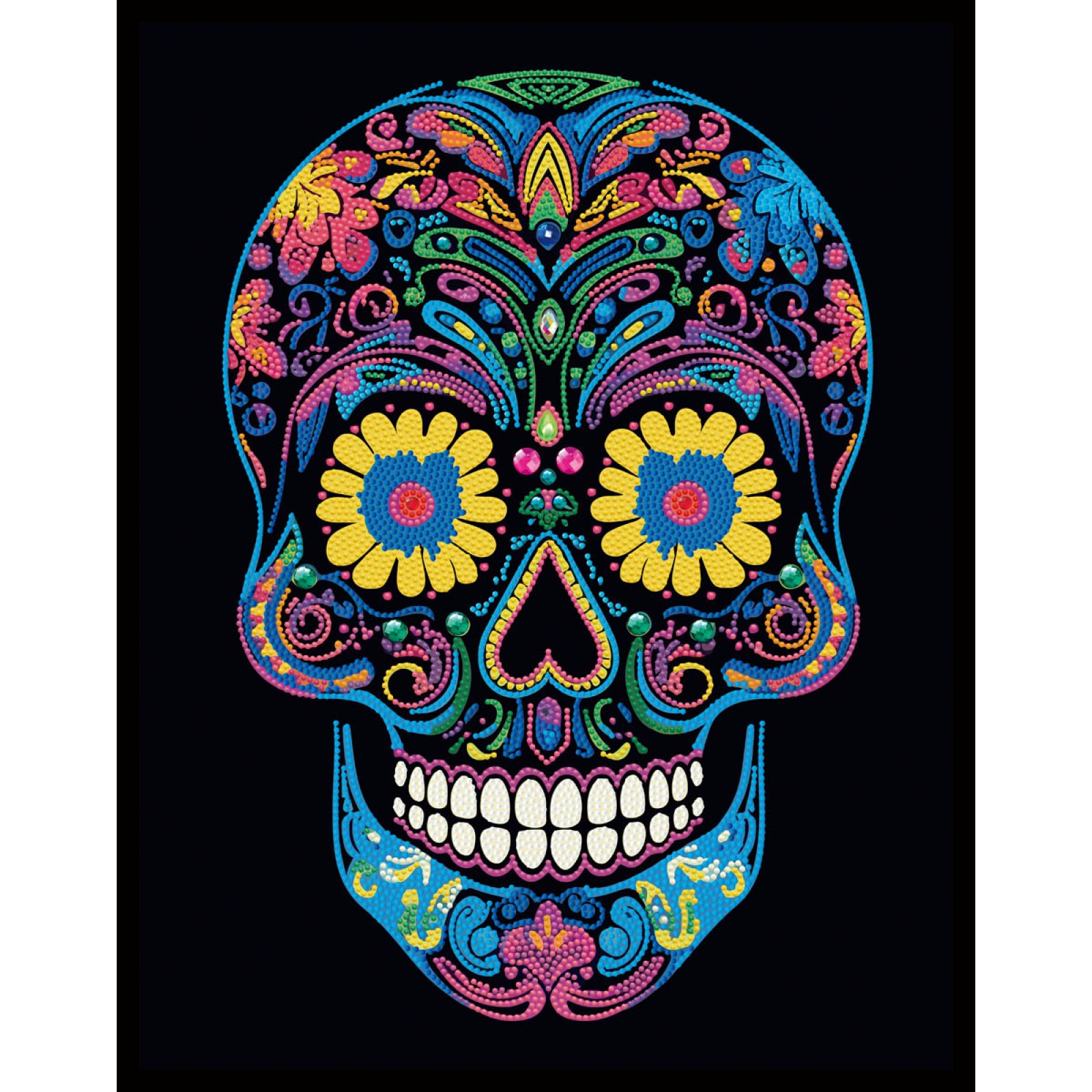 Neon Sugar Skull