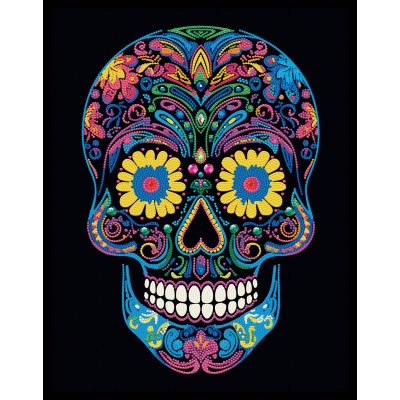 Neon Sugar Skull