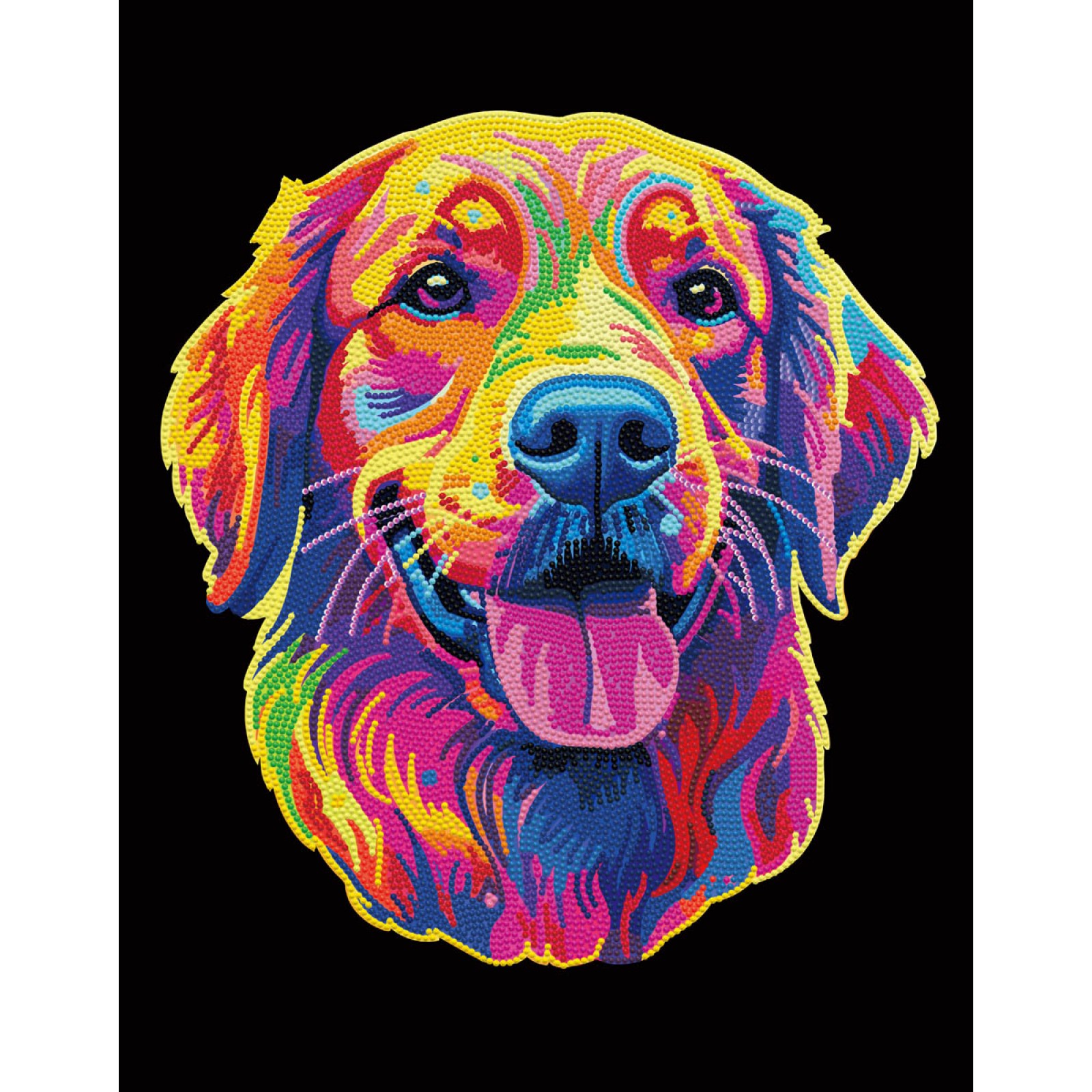 Neon Golden Retriever