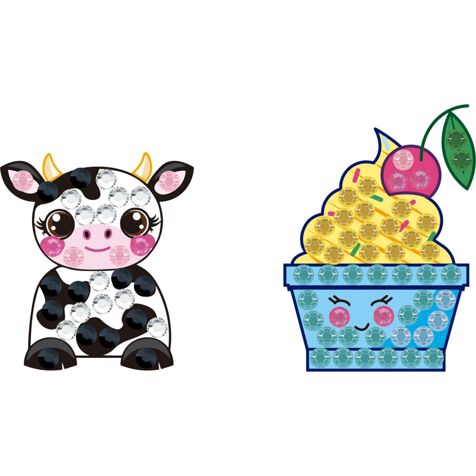 BIG DOTZ ® Stickers Pack 3 Dairy Cream