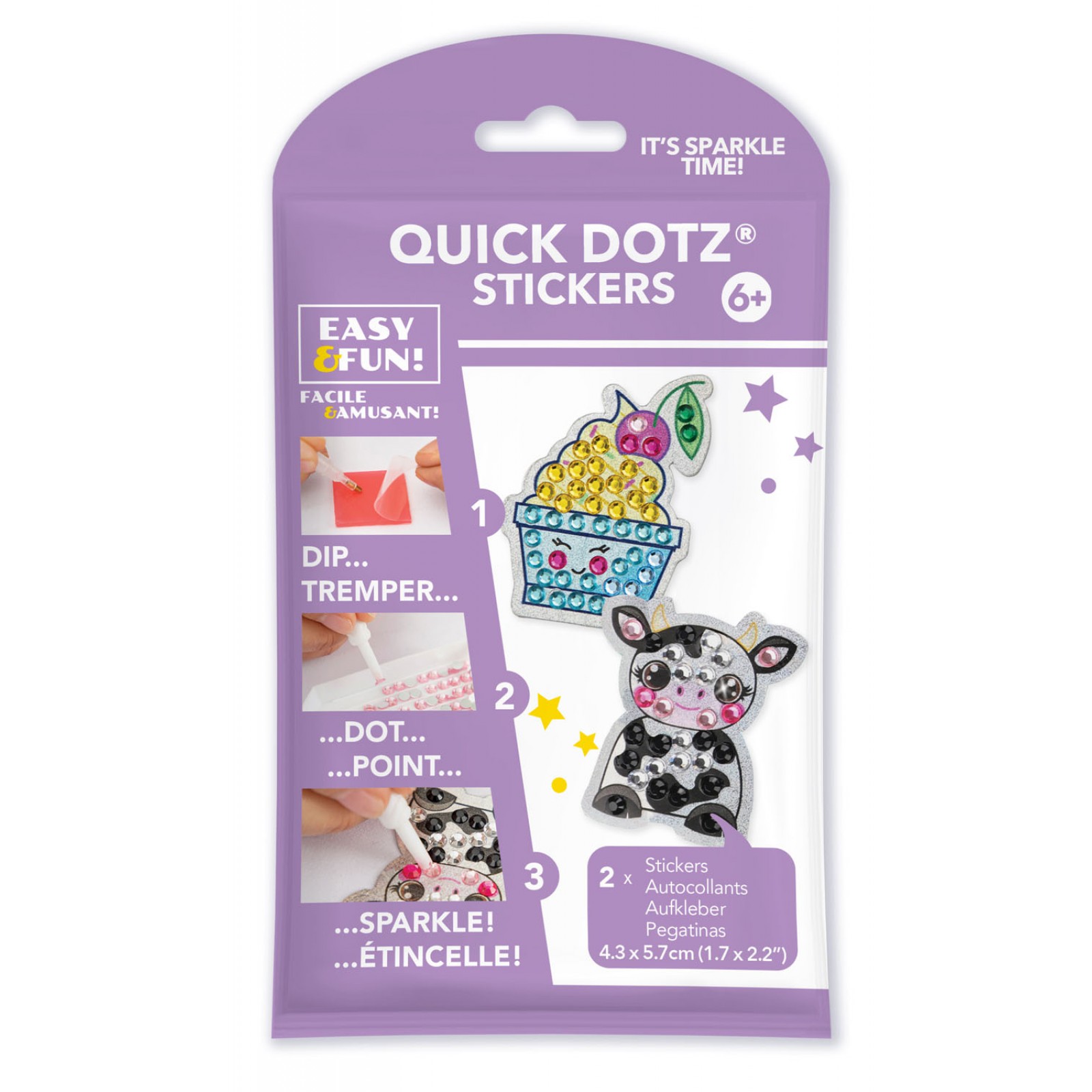 BIG DOTZ ® Stickers Pack 3 Dairy Cream