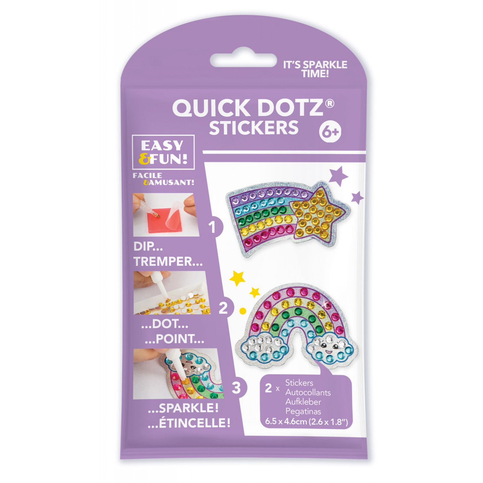 BIG DOTZ® Stickers Pack 7 Star Rainbow