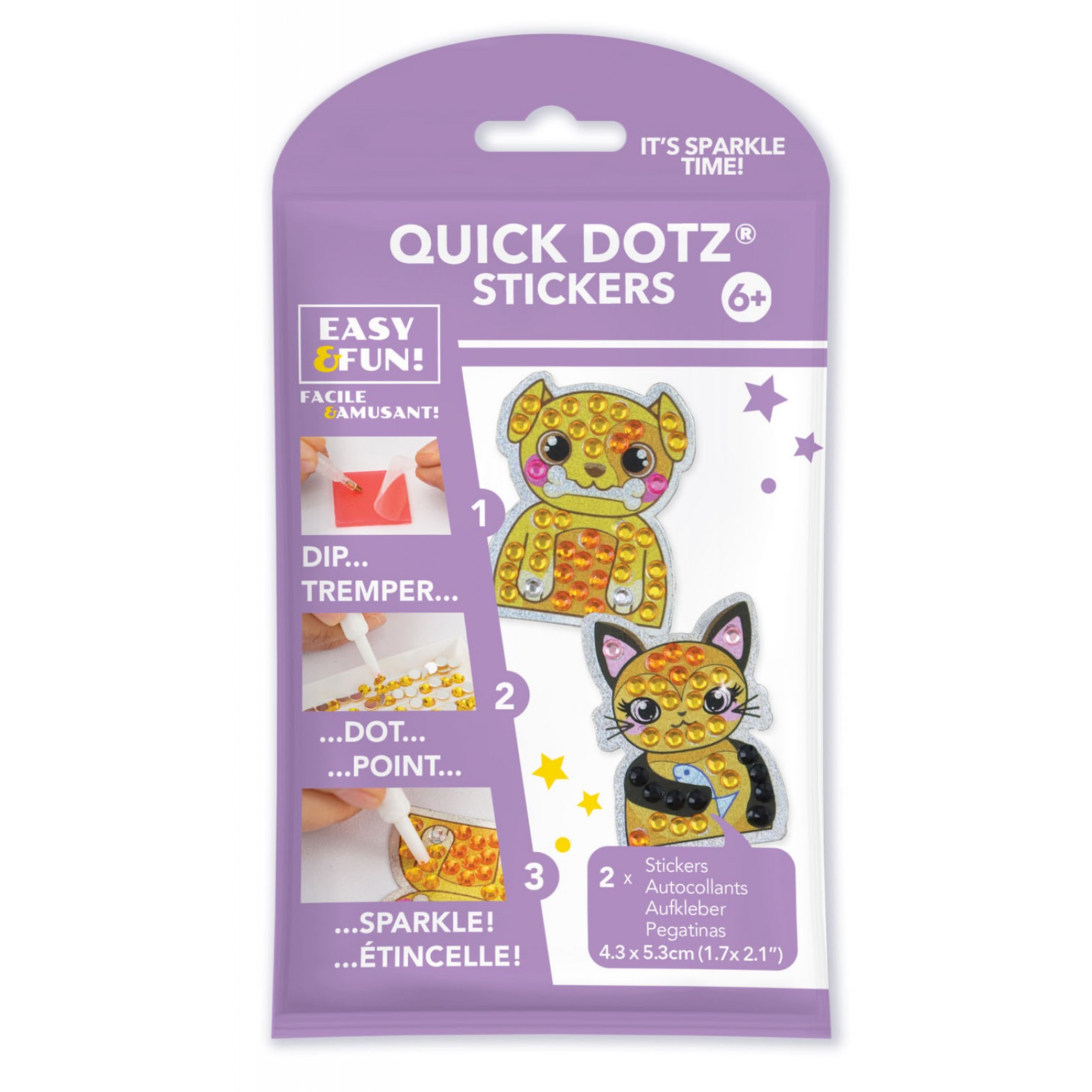 BIG DOTZ ® Stickers Pack 9 Pup & Pus Cat