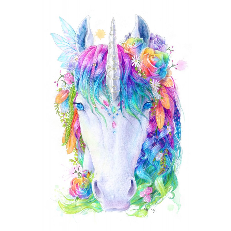 NICI Unicorno Diamond Dust MagNICI 12 Cm - Peluche Magnetico Con Glitter, Nero E Grigio, Per Frigorifero E Superfici Metalliche