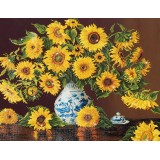 Sunflowers In A China Vase