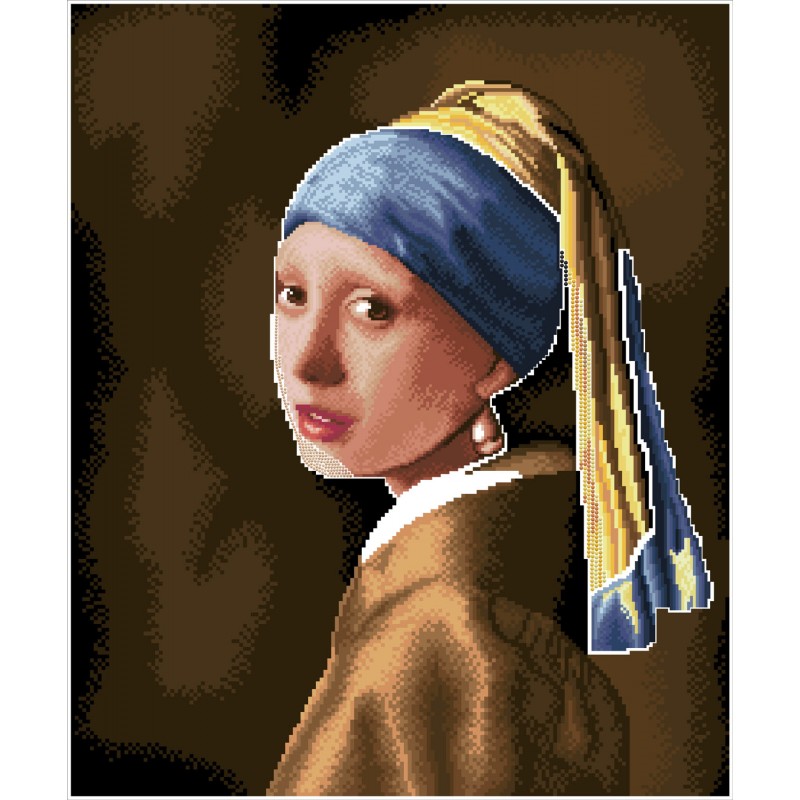 Girl with the Pearl Earring (après Vermeer)