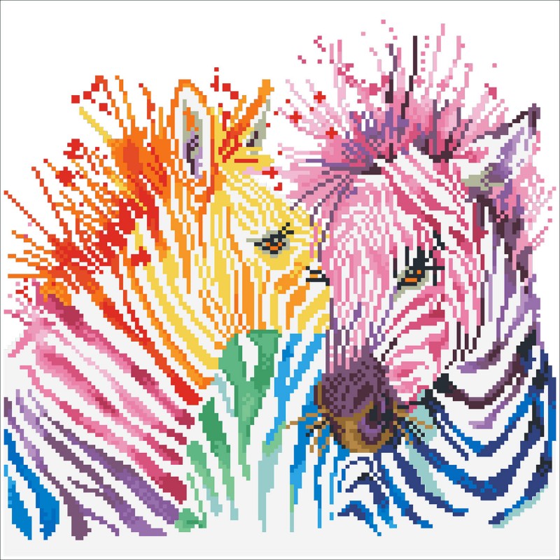 Rainbow Zebras