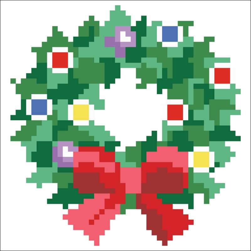 Christmas Wreath Pillow