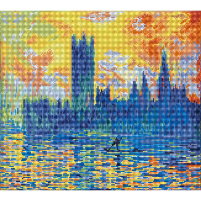 London Parliament In Winter (Après Monet)