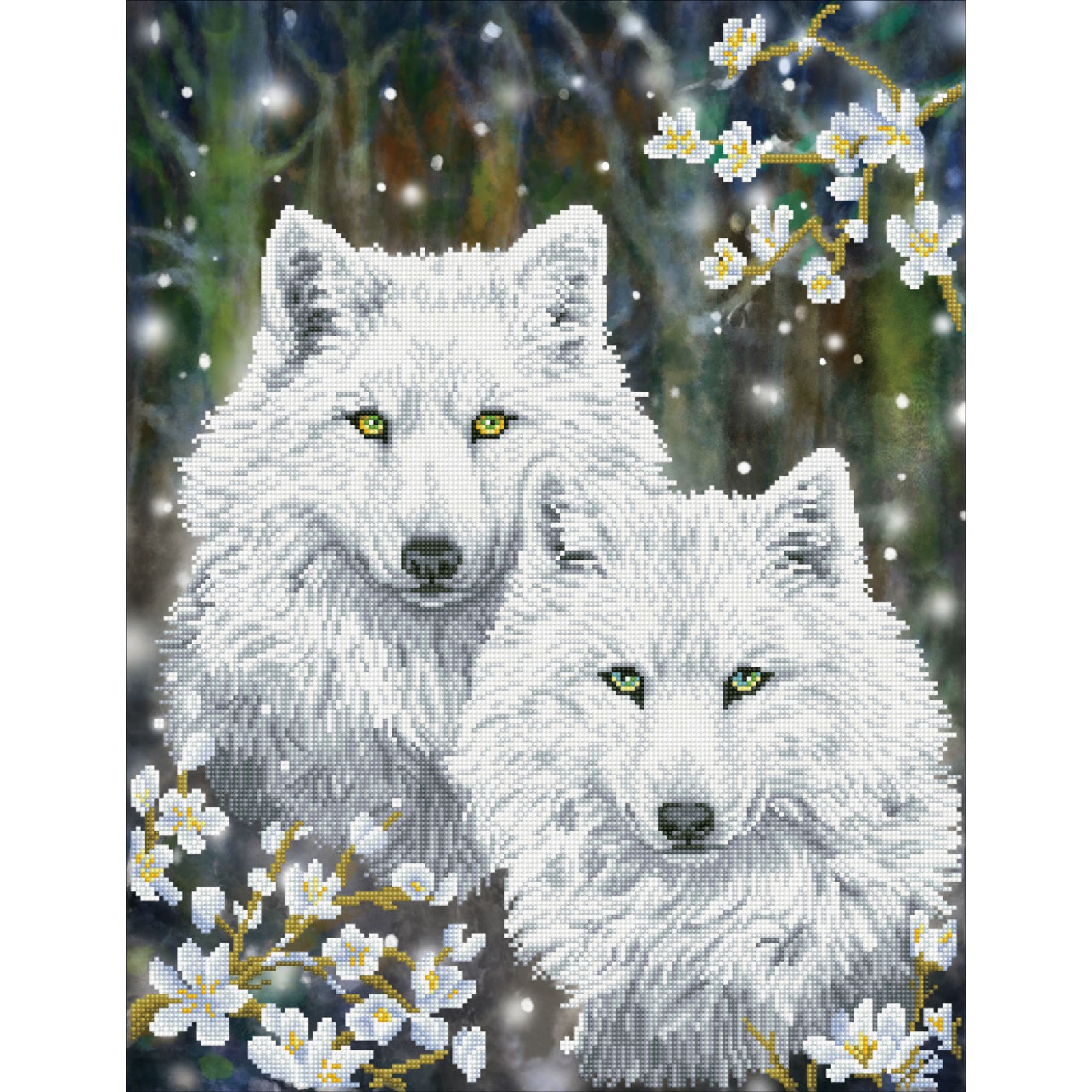 Full Large Diamond Painting kit - Northwestern wolves – Hibah-Diamond  painting art studio
