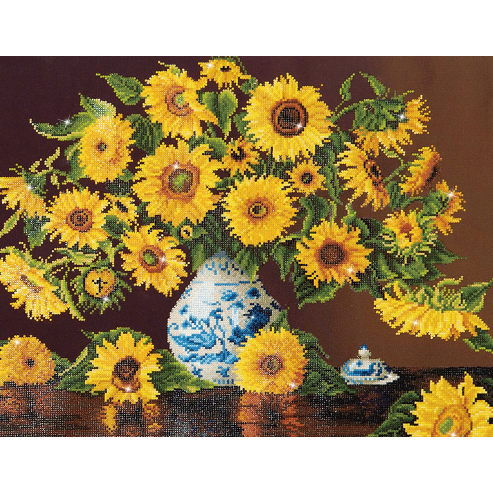 Sunflowers In A China Vase
