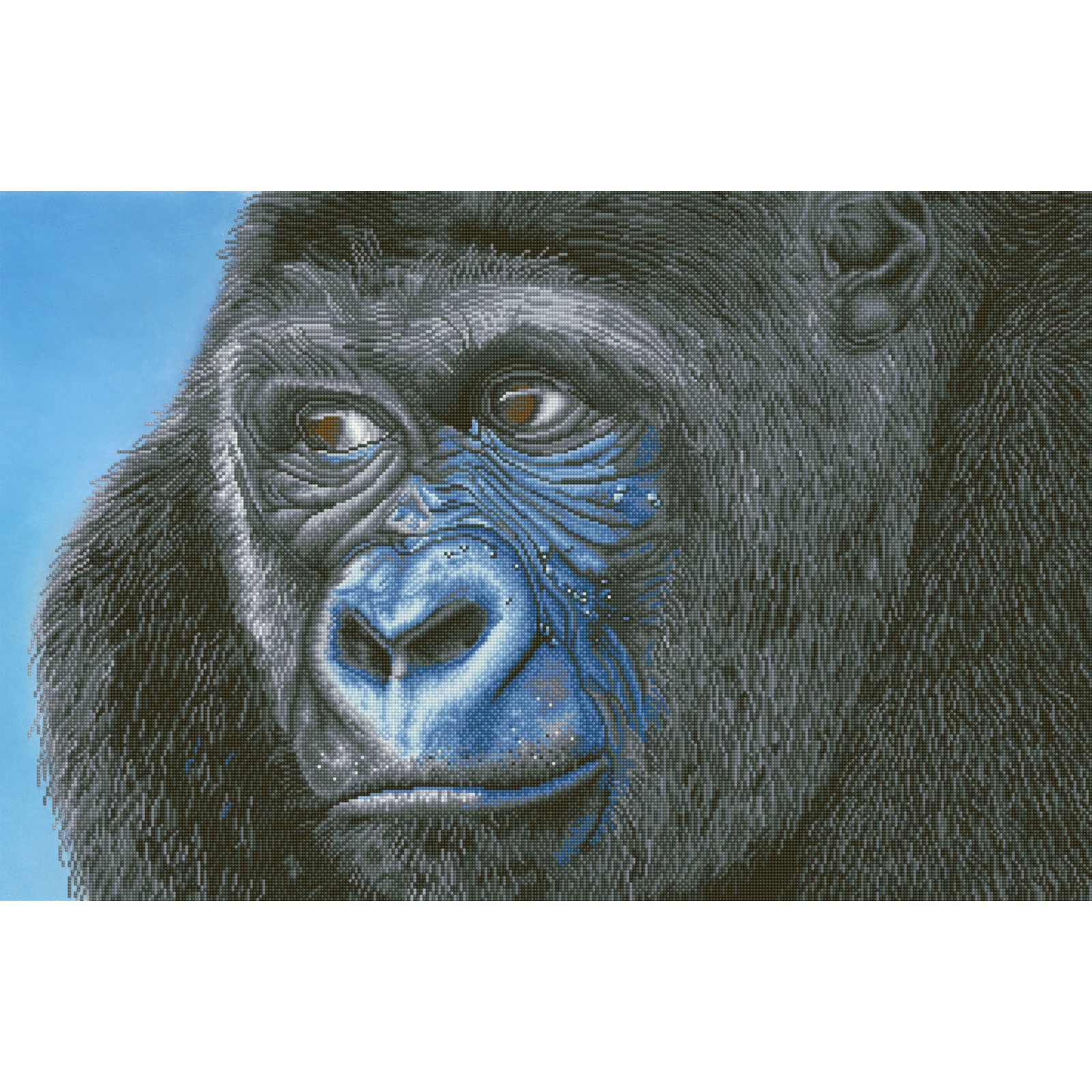 Gorilla Artwork - Animal Art Monkey Zoo Gorilla Throw Pillow