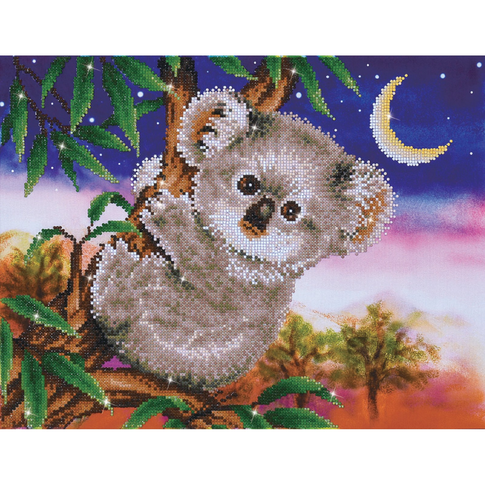 Diy Large Size Diamond Art Animal Koala Painting Stitch Full Mosaic  Embroidery Rhinestone Rainbow Fox Picture Wall Decor AA5020