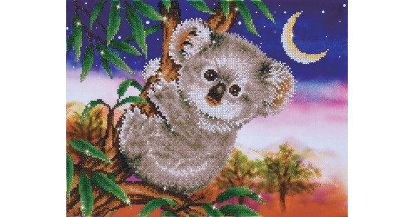 Koala abstract animal, diamond painting diy kit ds888