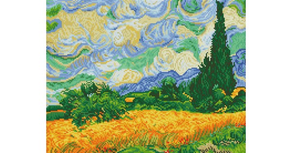 Diamond Dotz Starry Night van Gogh Finished 