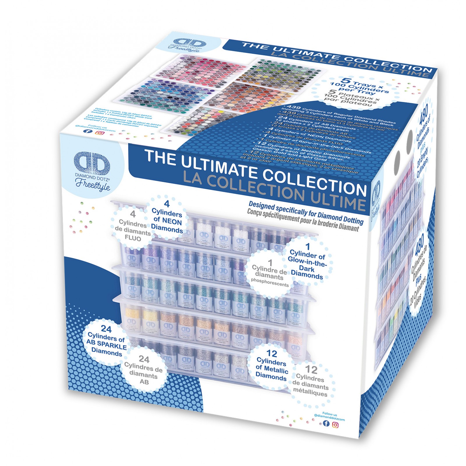 The Ultimate Collection - 461 Diamond Shades Collection - Diamond Painting  Accessories - DDA.101 - Diamond Dotz®