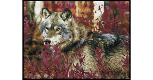 Diamond Dotz Autumn Wolf Facet Art Kit