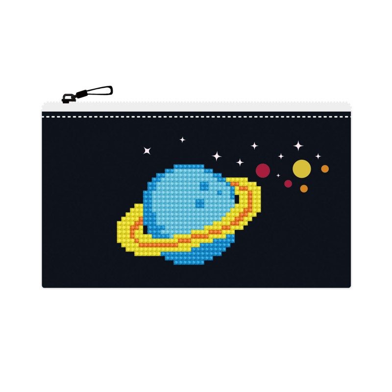 Black Space Zipper Pouch