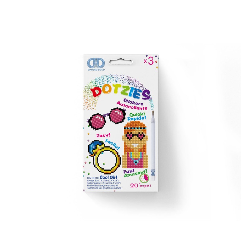 Cool Girl - DOTZIES Stickers
