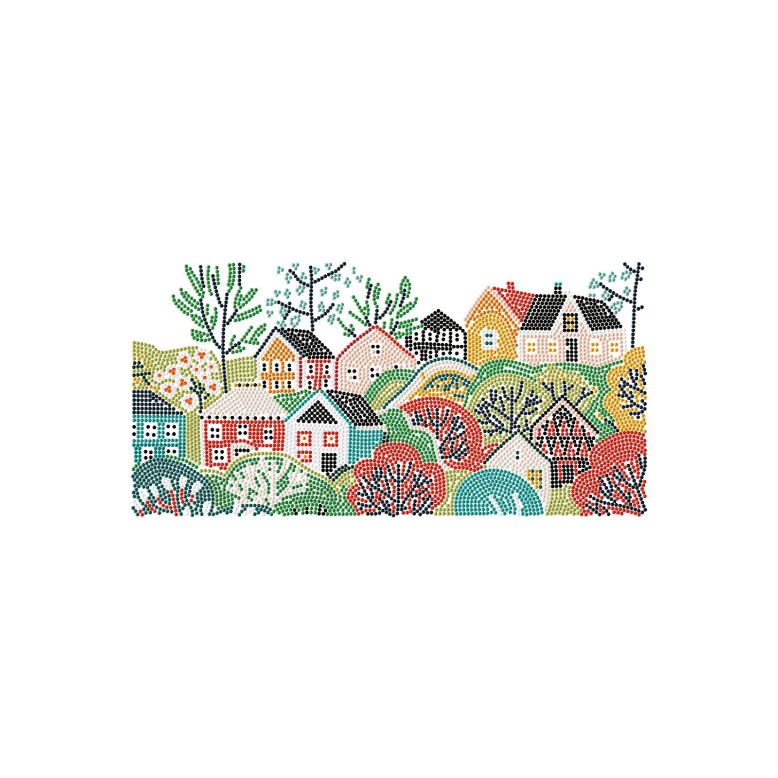 Diamond Dotz Decor Decorative Box Village Diamond Painting - 15.8" x 7.9"