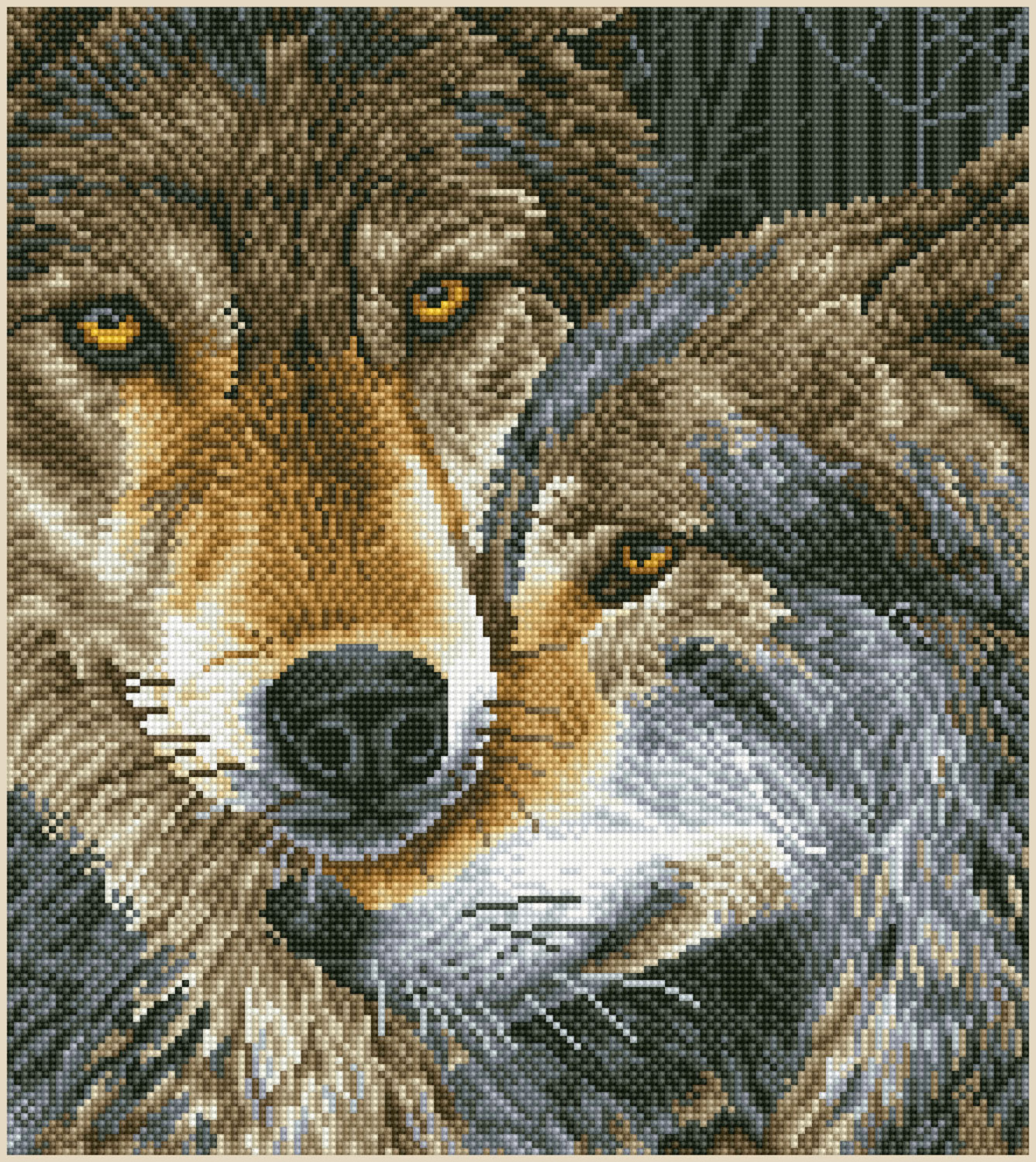 Diamond Dotz Autumn Wolf Facet Art Kit