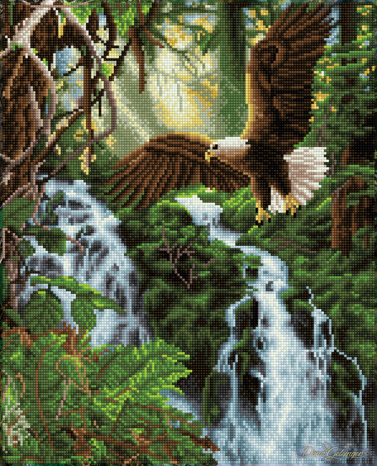 Eagles Flight - Diamond Art Kit - DD11.014 - Diamond Dotz®